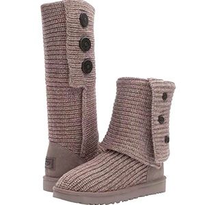 Like New Ugg Australia Classic Cardy Oat Tan Boots